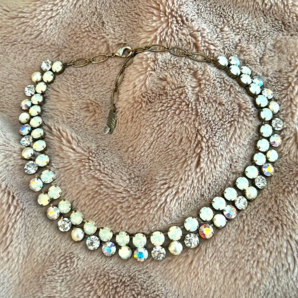 Mariana Pearl and jewel statement necklace